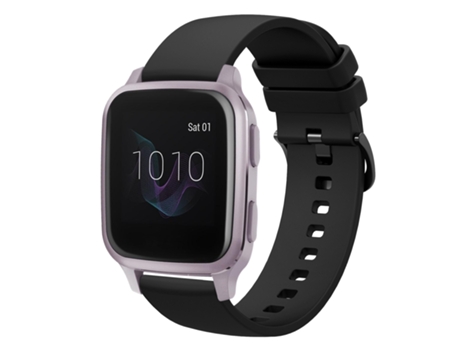 Correa de reloj inteligente para Garmin Venu SQ Correa de reloj de silicona suave de color sólido de 20 mm (negro)