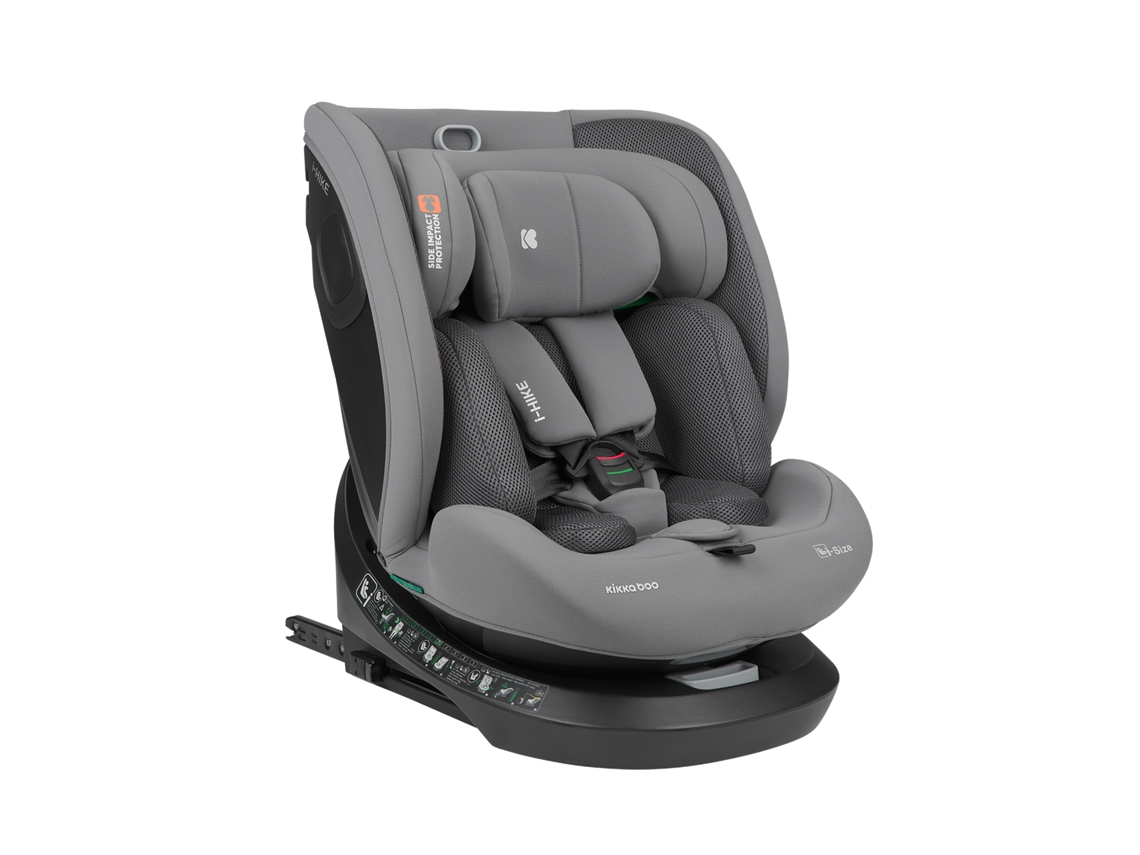 Silla de coche 40 150 cm I Hike I Talla Gris claro Kikkaboo