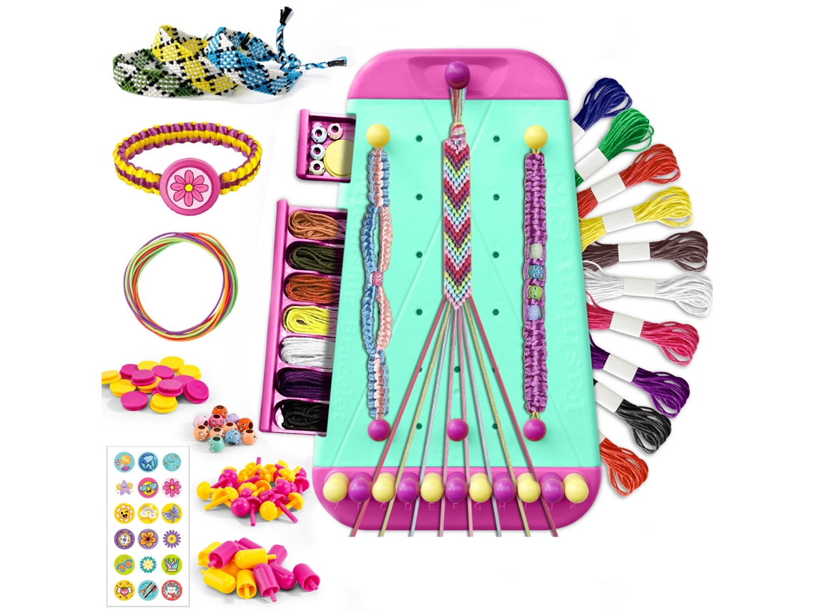 (verde) Kit Para Hacer Pulseras De La Amistad, Una Máquina Para Hacer Cuentas De Joyería Diy Adecuada Para Niñas, Para Hacer Cuentas A Mano.