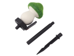 Lámpara Solar Con Forma De Hongo Para Decoración De Jardines Exteriores, Iluminación Paisajística, Iluminación Ambiental, Se Fija Al Suelo Y Emite Luz Cálida.