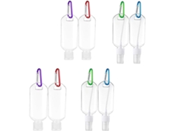 Lot De 8 Bouteilles De Voyage Portátils 50 Ml En Petg Transparentes, Flacons Spray Bouchon Rabatt...