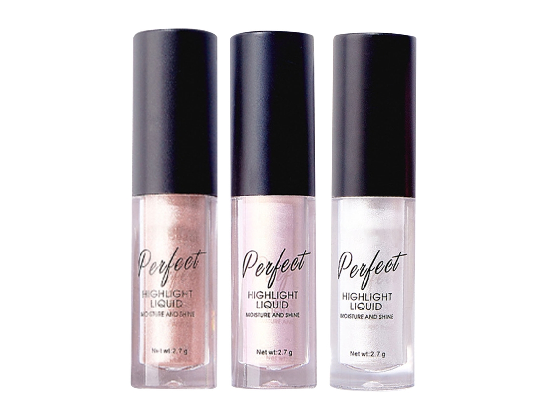 Iluminador Facial Líquido Para Maquillaje 0.1 Oz - Brillo Nacarado, Textura Fina Y Transparente, Ideal Para Rostro Y Cuerpo.