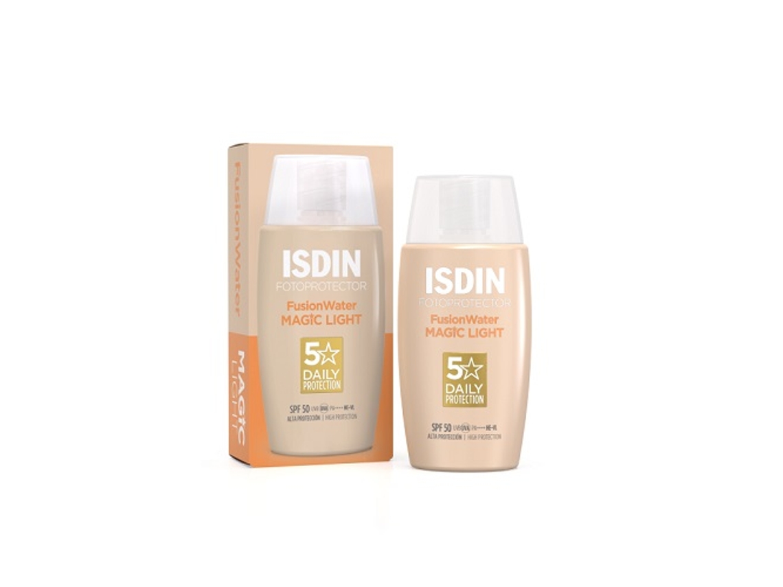 Protector Solar ISDIN Fusion Water Color Light Spf50 (50 ml)