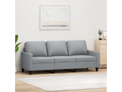 Sofá De 3 Plazas | Sofá De Salón | Sofá De Descanso De Tela Gris Claro 180 Cm Wsd182149