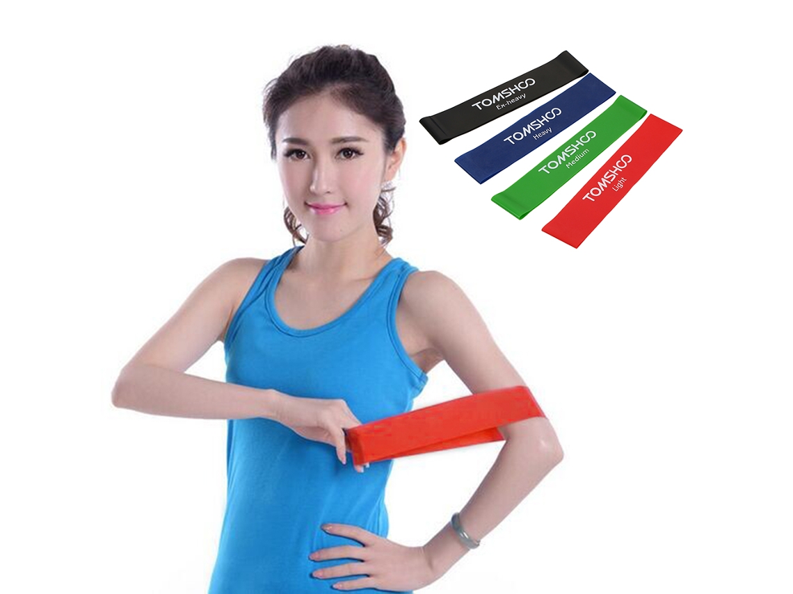 Banda Elástica De Resistencia Tomshoo Loop Para Entrenamiento De Fuerza, Yoga Y Fisioterapia - Látex Natural
