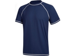 Traje De Baño De Manga Corta De Secado Rápido Para Hombre, Con Protección Uv Para Surf Y Protección Solar (azul Marino) Xxl Azul Marino Azul Marino Xx