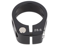 Abrazadera De Tubo De Escape Cansucc De 28,6 Mm Con Perno De Aleación De Aluminio Para Bicicleta (negra)