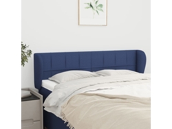 Cabecero con Alas de Tela 147x23x78/88 Cm Azul Lovely Home