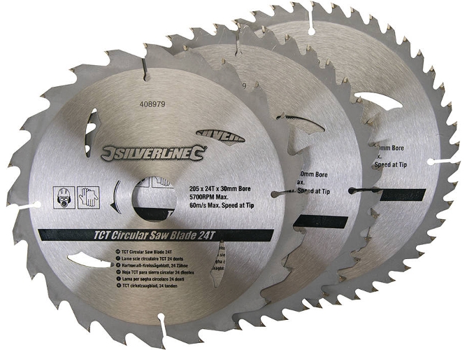 Conjunto de Discos para Sierra Circulares SILVERLINE 408979