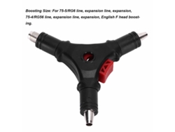 Herramienta Multifunción 4 En 1 Para Cable Coaxial Rg59 Rg6: Pelador, Compresor, Expansor Y Terminal F