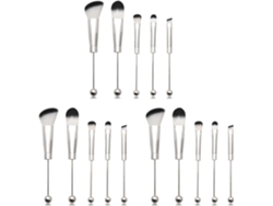 Set de 3 brochas de maquillaje SFUSHOS con perlas de silicona