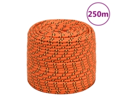 Cuerda De Barco Polipropileno Naranja 6 Mm 250 M