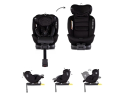 Silla de coche Premium I Talla 40 150 cm con Isofix y Rotación 360º Chipolino Blackberry
