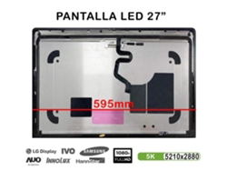 Pantalla LED de 27" compatible con Apple iMac Pro A1862 5K (2017), compatible con Lm270qq1 (d1) (sd)