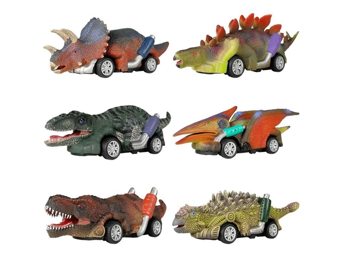 Coches De Juguete Con Forma De Dinosaurio Para Arrastrar, Paquete De 6 Unidades Para Niños De 3, 4 Y 5 Años, Juguetes Para Niños Pequeños 2025