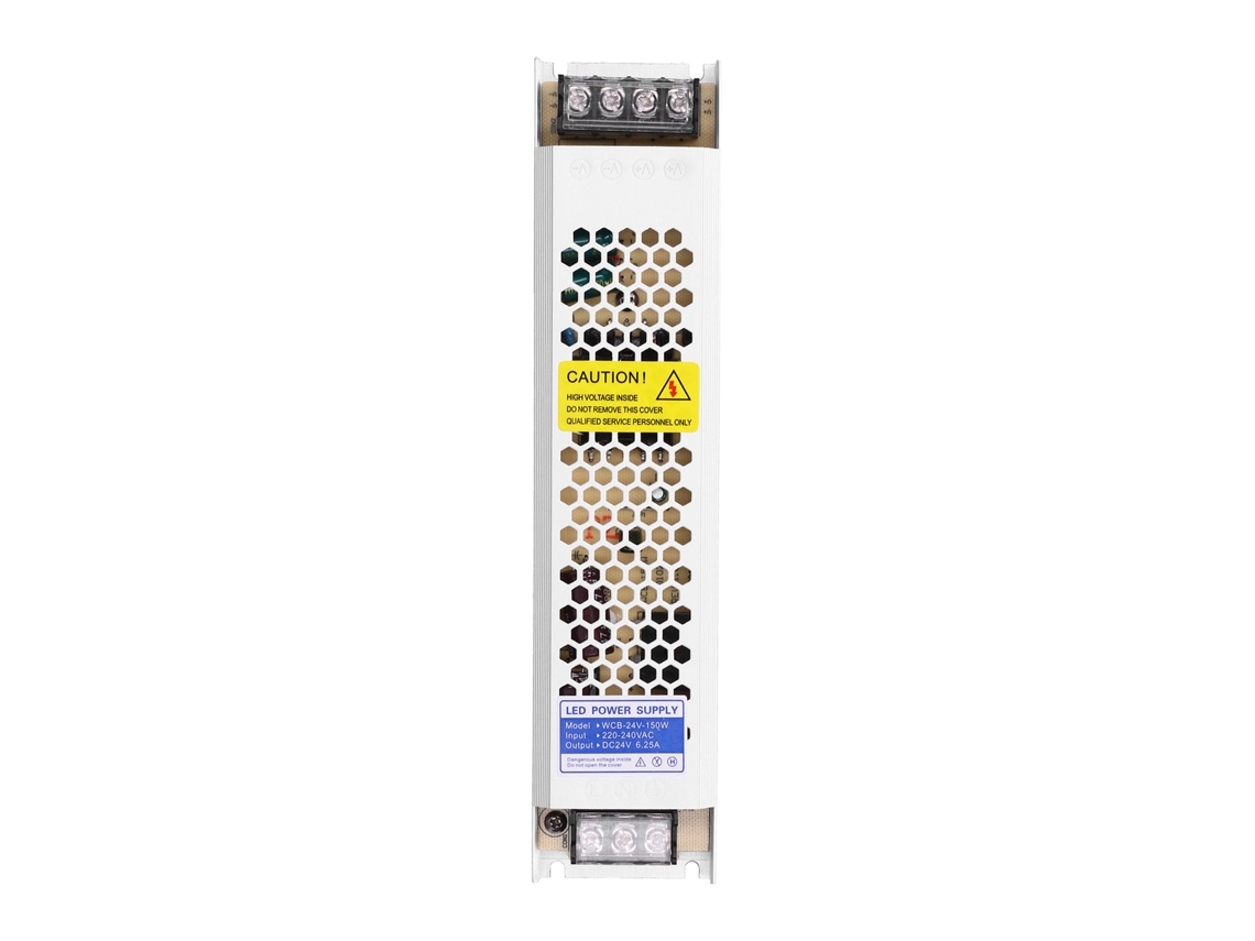 Alimentador De Poder Regulado De Conmutación 150w 24v Transformador Electrónico Para Tiras Led Ultra Delgadas Wcb-24v-150w