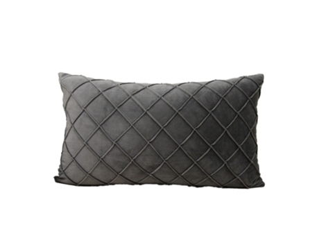 Fronha De Cor Sólida-30*50Cm Sem Núcleo-Cinza Escuro - Decoração De Natal, Festivais, Quartos, Sofás, Carros - Alta Qualidade JEIIBRZUI