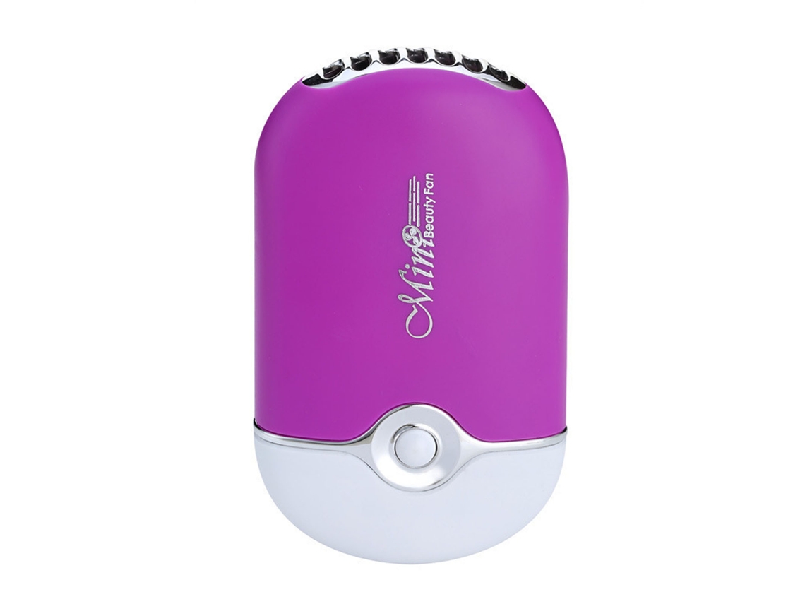 Ventilador Eléctrico Secador De Pestañas, Sin Aspas, Recargable Por Usb, Portátil, Mini Morado, Con Extensiones De Pestañas.