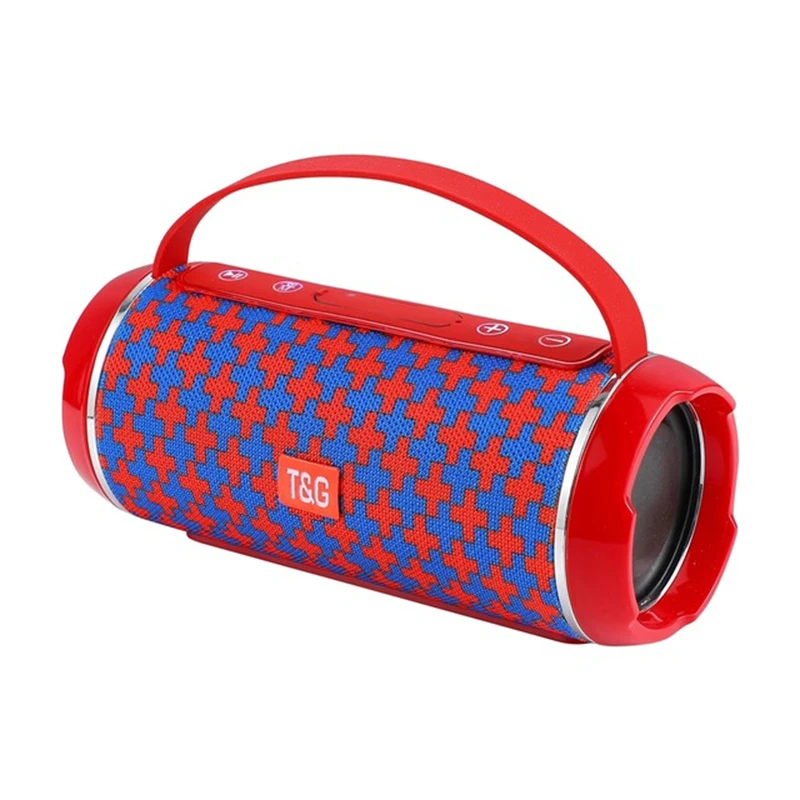 (rojo) Altavoz Bluetooth Inalámbrico, Compatible Con Tarjeta Tf, Usb, Fm, Cordón Manos Libres, A Prueba De Salpicaduras.