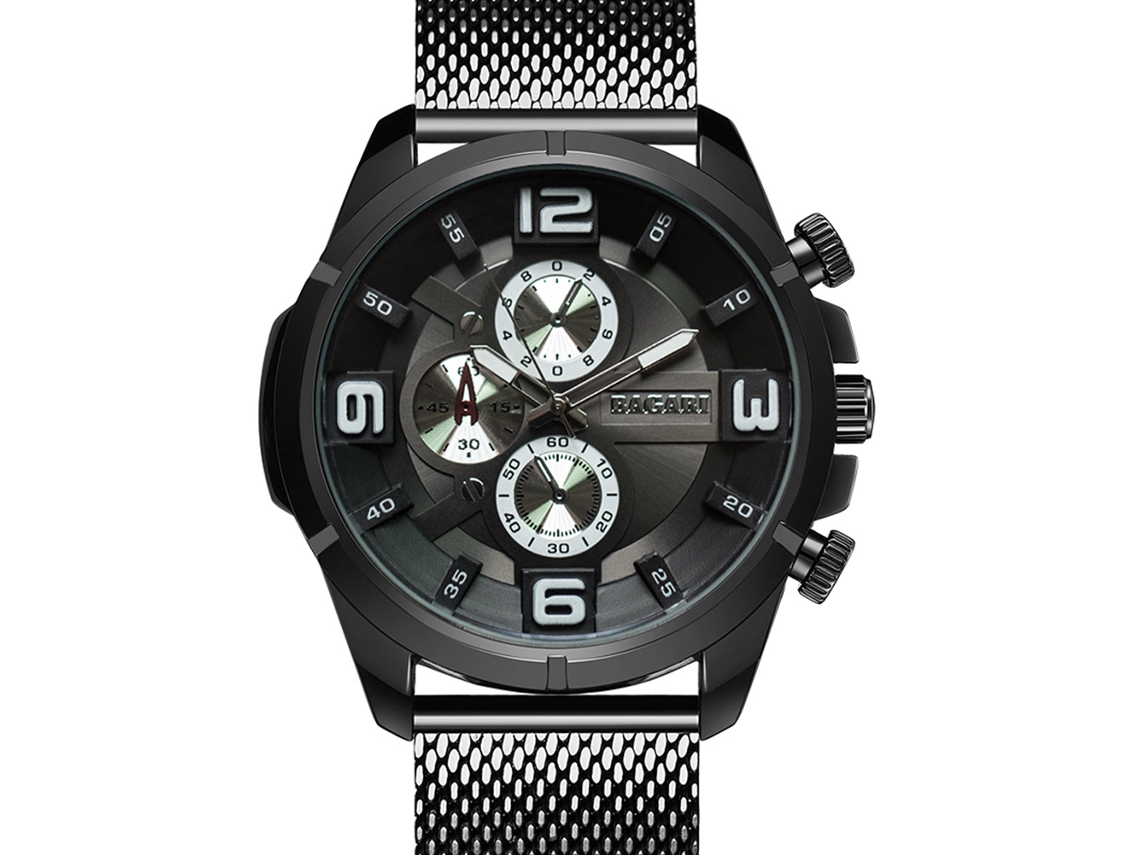 Reloj De Cuarzo Impermeable Casual De Negocios Para Hombre Y Mujer Bagari