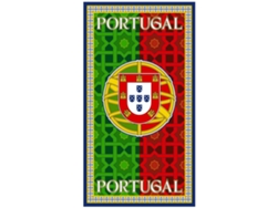 Toalla De Playa Microfibra Bandera De Portugal Mosaico