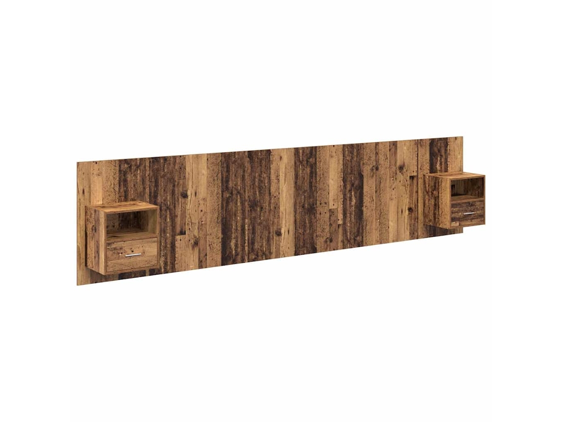 Cabecero con Armario 3 Piezas Madera Antigua Madera Procesada MAISON EXCLUSIVE