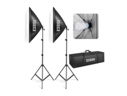 Kit Estudio Iluminación Fotografía Luz Continua 2 Softbox 5500K