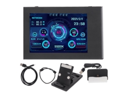 Monitor De Temperatura De Computador Ips 3,5 Polegadas Para Cpu Gpu Ram Dados Com Usb E Layout Personalizável