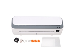 Plastificadora De Sobremesa A4 En Caliente/frío Con Cortadora Y Redondeadora, 220-240v 280w, Para Oficina, Escuela Y Negocios.