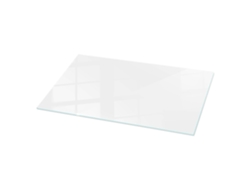 Espejo de sobremesa rectangular de cristal (100 x 50 cm - Blanco liso - Blanco)