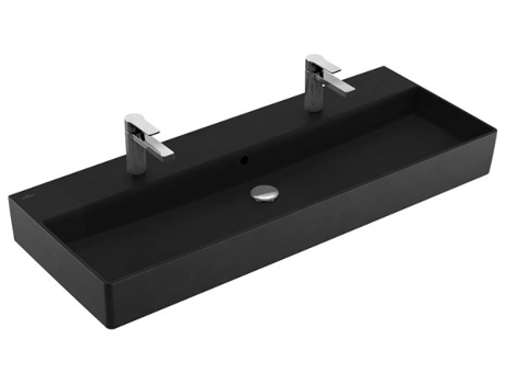Lavabo mural Villeroy &amp, Boch Memento 2.0, 1200 x 470 mm, , con rebosadero, pulido, 4A22CK