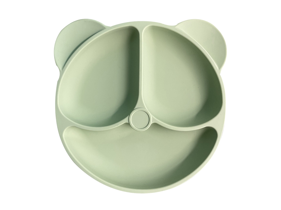 Plato dividido para bebé con base de succión | Sin BPA para bebés y niños pequeños