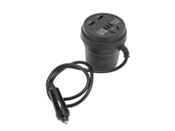 Inversor De Energia Para Carro 150w Dc 12‑24v Para Ac Com 2 Portas Usb Adaptador De Energia Automóvel