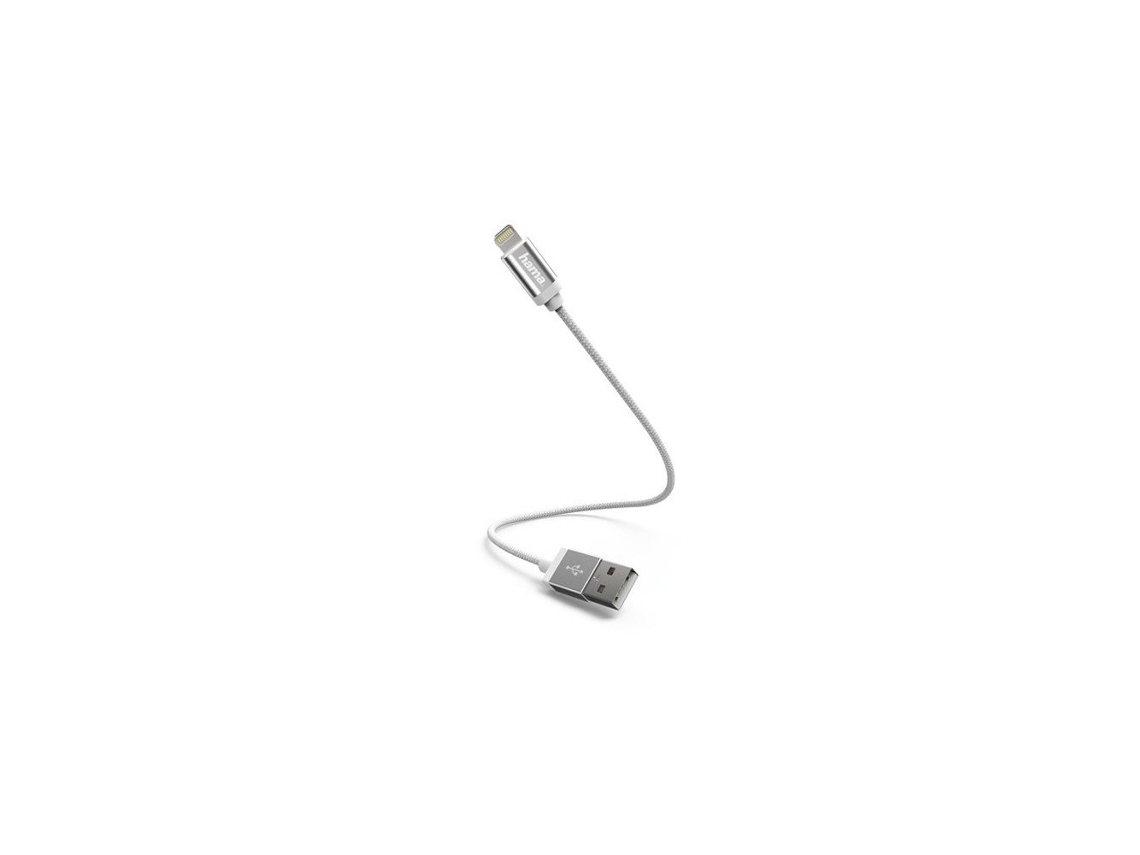 Cable adaptador de USB a Lightning de 20 cm - Blanco - HAMA