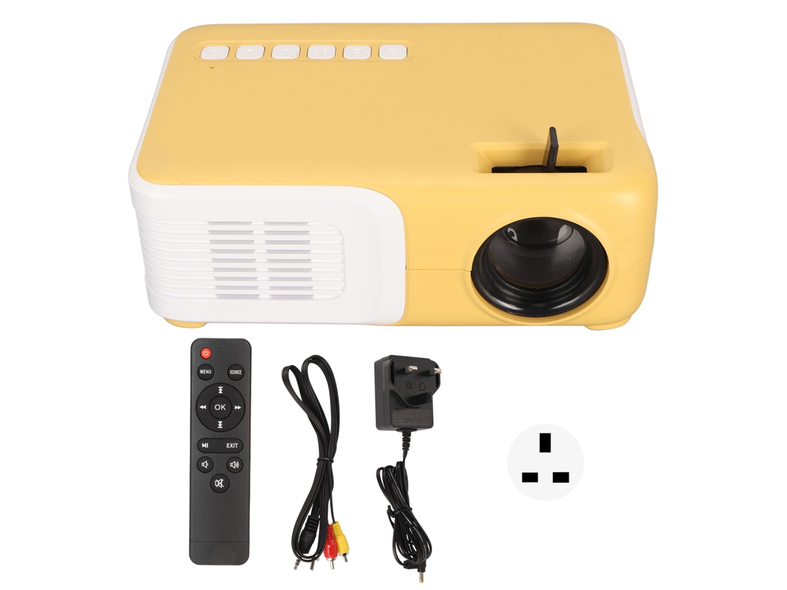 Miniproyector Led Portátil 1080p 25-30 Lúmenes Ansi Wifi Pantalla Similar A La De Un Teléfono Móvil Protección Ocular Enchufe Británico