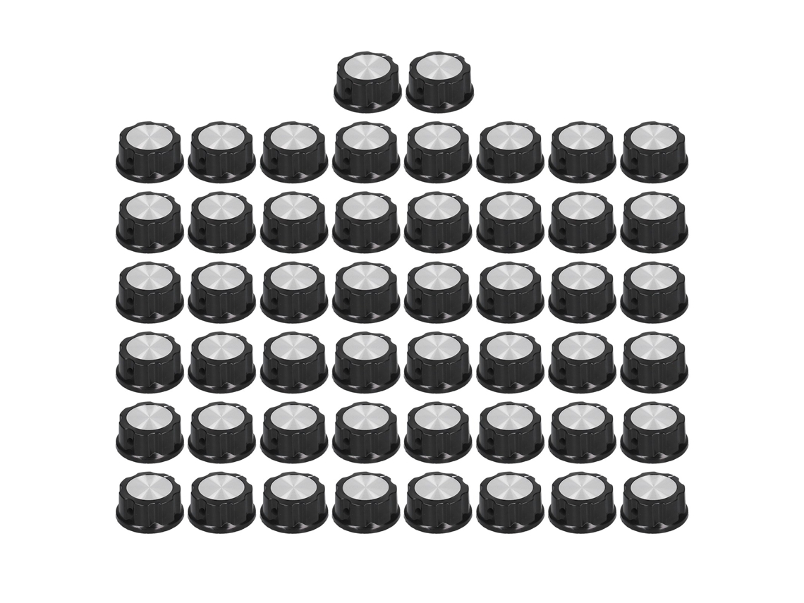 50 Piezas Knob Potenciómetro Control De Velocidad Tapones Plásticos Reemplazo Diámetro 33mm Bema04
