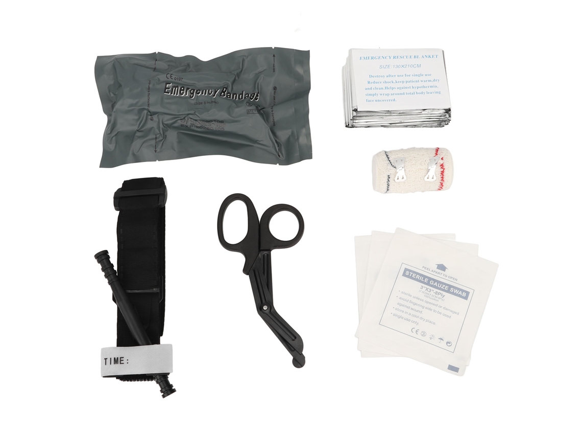 Kit De Bandagem De Emergência Com Torniquete E Bandagem Israelense Para Trauma Outdoor