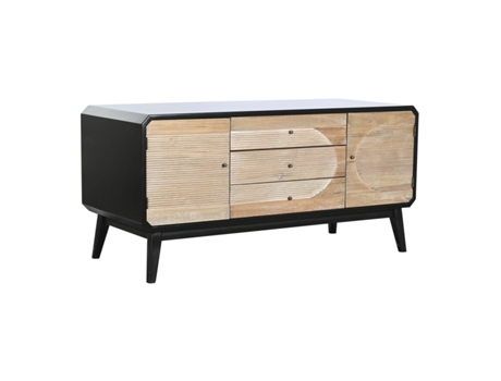 Mueble de TV DKD HOME DECOR (Negro - Madera - 50 x 120 x 58 cm)