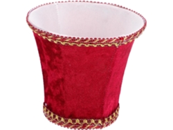 Protección Ocular Y Suave Difusión De La Luz En Un Sencillo Accesorio Decorativo Para El Hogar De Tela Roja.