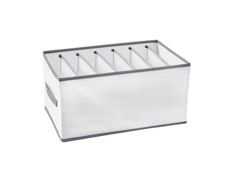 Organizador de pano de guarda-roupa, gaveta dobrável para jeans, camiseta, calça legging Blanco 10 cuadrículas
