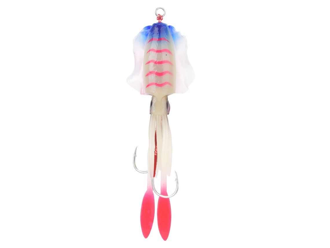 Danu26-señuelo De Pulpo Uv Luminoso Suave Para Pesca Accesorio De Pesca Falsa 4