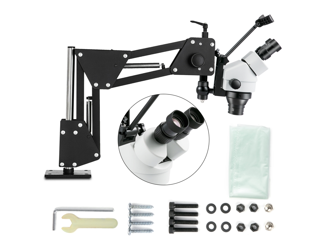 Microscopio multidireccional con microespejo incorporado Succebuy, herramientas de joyería, 7x 4.5x