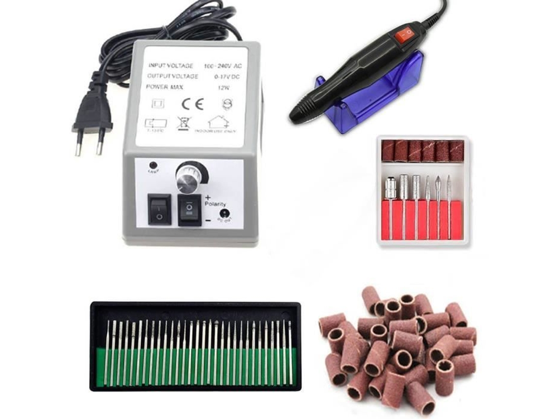 Maquillaje, Taladro eléctrico para uñas, Herramienta de manicura profesional, Lima artística para manicura, Brocas de cerámica - Tipo SET 3