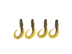 4 Piezas De Señuelos De Pesca Realistas De Pvc Para Lubina De Agua Dulce Y Pez Mandarín (verde)