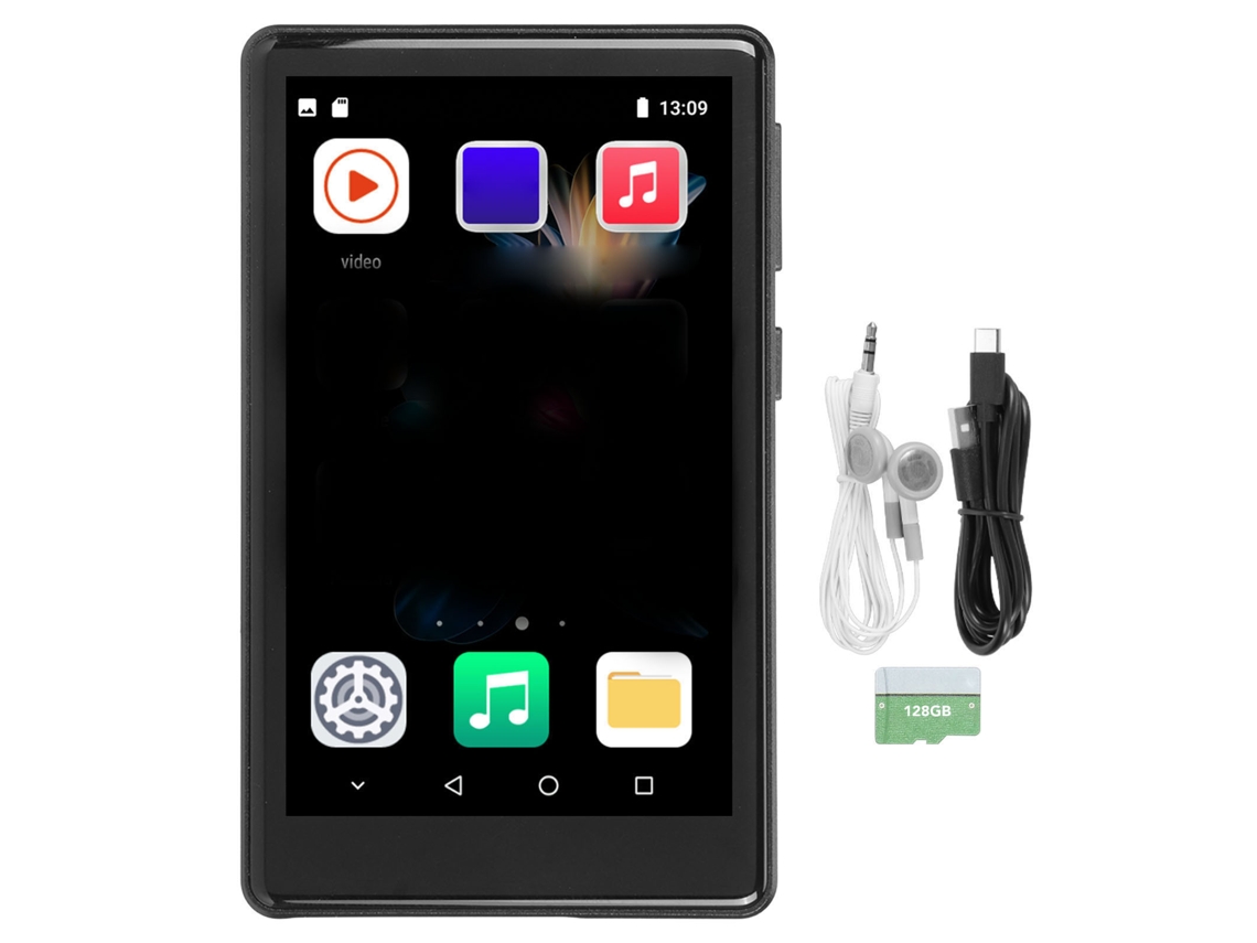 Reproductor MP3 Bluetooth con pantalla HD táctica y cancelación de ruido