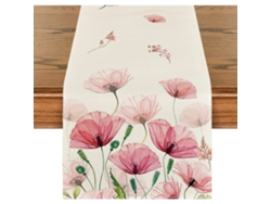 HYMNORA 1 pieza - Mantel con Estampado Digital - Rojo Oscuro