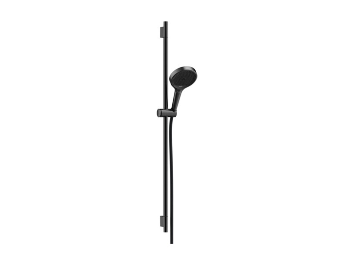 HANSGROHE Rainfinity set de ducha 130, 3jet, S Puro barra de ducha 900mm, 28743, Color: Cromo negro cepillado