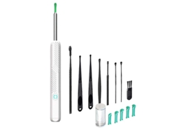 Kit Para La Eliminación De Cerumen Con Cámara Visual Inteligente, 6 Cucharas, Blanco