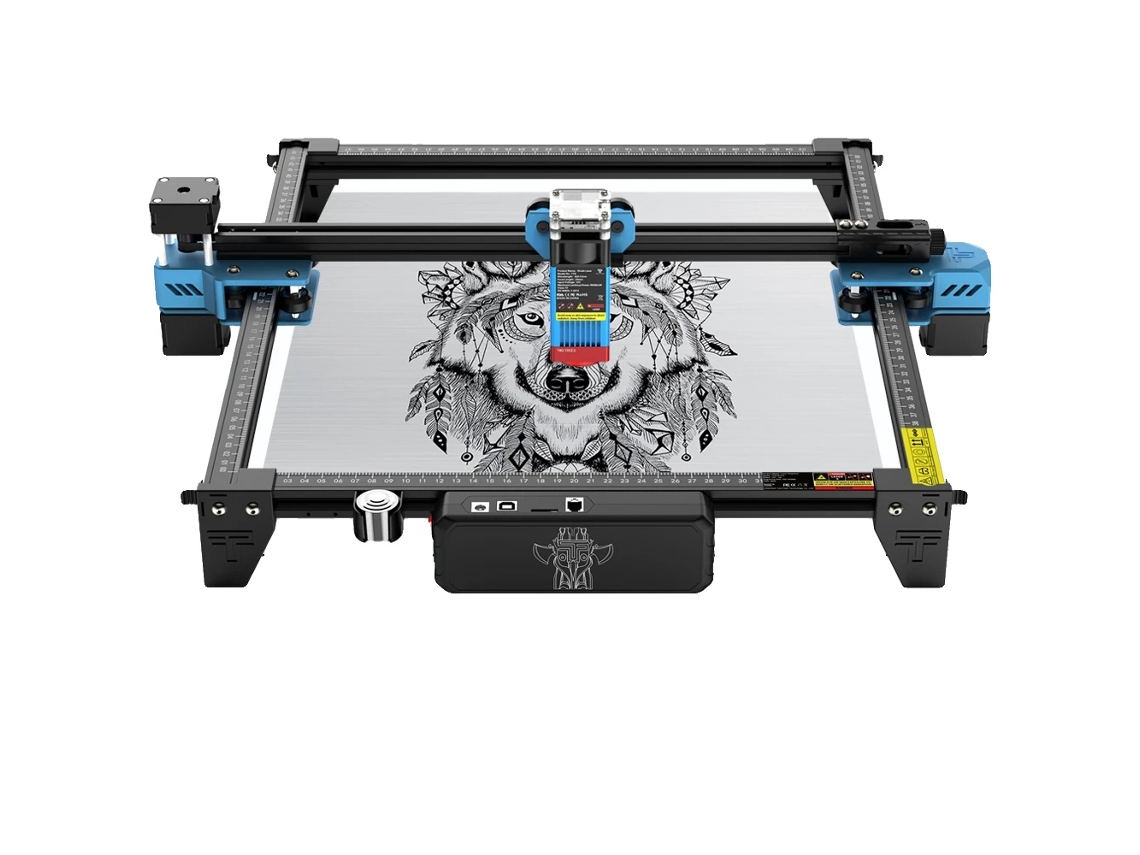 Máquina de grabado láser CNC, control Wi-Fi, compatibilidad con diversos materiales, paquete de 8 unidades, 40 W TTS-55 Pro-B, enchufe europeo.