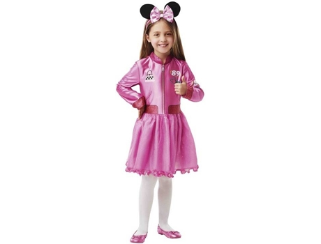 Disfraz de Niña RUBIE'S Minnie Mouse Roadster (Poliéster - Tam: 3-4 Años)